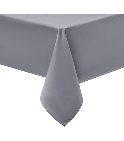 Uniclife Kunststof tafelkleed, rechthoekig, 140 × 180 cm, waterdicht, oliebestendig, vlekbestendig, wit, kreukvrij, picknick, kunststof tafelkleed voor feest en bruiloft