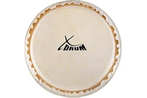 XDrum Bongo Fell 7" - Natur-Fell für Bongo-Trommel - Durchmesser: 7 Zoll (ca. 178 mm) - Natur