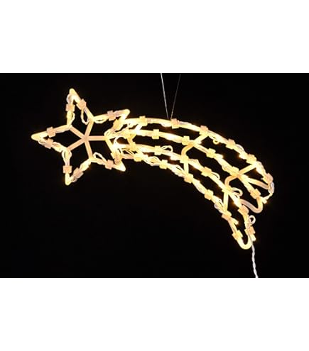 Anstore Led-raamdecoratie, kerstverlichting met zuignappen, set van 5 leds, kerstdecoratie voor ramen, binnen, kerstboom, sterren, sneeuwvlokken, bel, herten met zuignappen, warm wit, raamverlichting