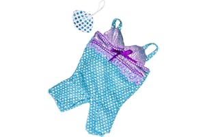 STUFFEMS TOY SHOP Mermaid Teddy Bear Outfit (16")