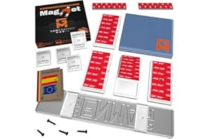 GENMAG® 2X Portamatriculas Coche Magnetico [Super Fuerte & Universal] Soporte Matricula Coche con Iman | Porta Matriculas para Coches Imantado | Imanes para Porta Matricula | para Coches y Remolques