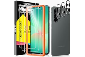 Milomdoi 3 sztuki szkła hartowanego do Samsung Galaxy A56 5G akcesoria do folii ochronnej z 3 sztukami etui ochronne na aparat fotograficzny, ochrona przed zarysowaniami