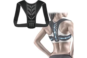 DVONE Correttore Postura Uomo Donna, 68-91cm Busto Fascia Posturale Spalle E Schiena Traspirante Regolabile Per Correggere La Postura E Alleviare I Dolori Alla Schiena, Al Collo, Alla Nuca E Alle Spalle