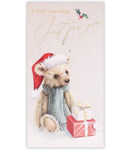 Clintons Weihnachtskarte 'Stacked Presents' – Mit Geldhalter, Inkl. Umschlag, Perfekt Für Liebe Weihnachtsgrüße
