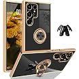 Custodia Per Huawei Nova 5 Con Anello Girevole 360° E Protezione Schermo – Cover Paraurti TPU Magnetica (Oro) - 4