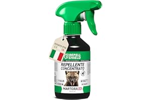 RepellShield Spray Repellente per Topi e Martore, 250ml - Alternativa a Ultrasuoni per Topi Auto - Spray Dissuasore per Topi da Soffitta, Cantina, Giardino - Protegge i Cavi dell’Auto dalle Martore