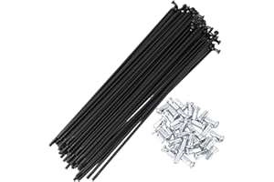 HEROFFIX 36 Set 12G Bicycle Spoke 12G Bike Wheel Spokes 45 Steel Black