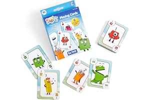 HAND2MIND Learning Resources Numberblocks Juego de Cartas, 3+, Cartas con Personajes, 6 Juegos de Matemáticas, Juego Familiar de Viaje
