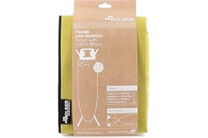 Rolser Funda 100% Algodón para Tabla de Planchar - Talla Universal 140x55 cm - Cotó Lima