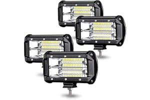 ‎NAIZY NAIZY 4 * 72W LED Arbeitsscheinwerfer, 10-30V LED Zusatzscheinwerfer Offroad Scheinwerfer, 5400LM per Arbeitslicht IP67 Flutlicht SUV LKW UTV