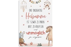 ‎NASTAMI Nastami Dankeskarte HEBAMME eine einzigartige Hebamme Postkarte Geschenk