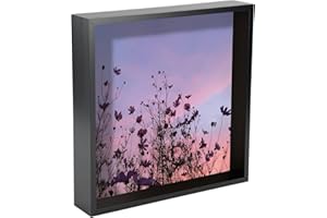 Nicola Spring Box Photo Frame - 12 x 12 acrilica Quadrata Frame - Nero