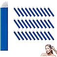 Permanent Makeup Blades Disposable 18 Pin Microblading Needles for Eyebrow Tattoo, Manual Eyebrow Permanent Makeup Supplies, Single Use Microblading Blades for Eyebrow Shaping