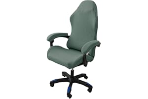 LIFEDX Coprisedia da Gaming Ergonomica Elasticizzata per Sedia da Ufficio e Computer, Fodera con Braccioli/Schienale, Dark Green