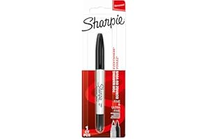 Sharpie marqueur permanent | pointe double | noir | Lot de 1