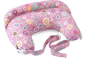 CHICCO Boppy Coussin d'allaitement Deluxe pour Bébés 0+ Mois, Forme Ergonomique, Coussin Enfant et Nid Bébé pour l'allaitement et Le Biberon, Rembourrage Complet, Amovible et Lavable en Machine