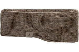 LIERYS Fascia Copriorecchie Fine Merino Donna Uomo Made in Germany Maglia Tre Strati Internamente Cotone