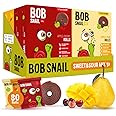 Bob Snail 80pcs, 800g - Fruit Rolls Mix with Mango, Pear & Cherry - No Added Sugar