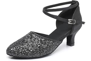 Rosefinch Zapatos de Baile Latino para Mujer Salsa Bachata Salón de Baile Zapatos de Baile de Rendimiento Profesional