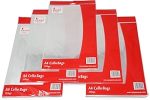 Paper Tent 125 sachets de Cellophane A4 (5 Paquet de 25)