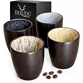Espresso Cups in Ceramic Quality Stoneware Set Original Coffee Cups &ndash; Handmade &ndash; Very Resistant Dishwasher and Microwave Safe