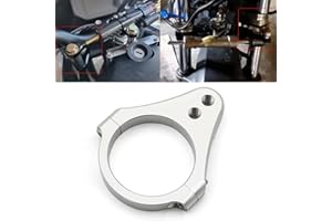 HYEPIVOT 60mm Universal Steering Damper Motorcycle Dampers Fork Tube Bracket Support Holder (Silver)