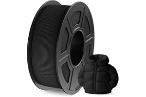 JAYO Matowy filament PLA 1,75 mm czarny 1,1 kg, matowy filament do drukarki 3D PLA, matowa tekstura, dokładność wymiarowa +/- 0,02 mm, szpula 1,1 kg (1,1 kg) do większości drukarek 3D FDM