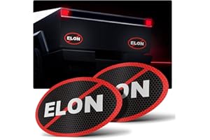 GLIRY 2 magneti anti elon per paraurti auto, 15,2 x 10,2 cm, rivestiti in vinile, per la decorazione di veicoli, accessori universali per auto