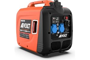 AIVOLT Bensin Generator 3200W Tyst Invertergenerator med 2 AC 230V, DC 120V Och 2 USB Type-A-utgångar 3,5L Elektrisk Generatortank för Camping, Exteriör, Hus, Husvagn