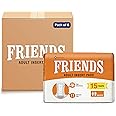 FRIENDS Unisex Disposable Adult Insert Pads - Pack of 6 (Each Pack 15 Pcs)
