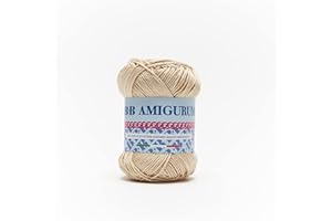 B.B.B. Filati - Amigurumi - Gomitolo filato puro cotone morbidissimo adatto per creare bambole e pupazzi lavabile in lavatrice per Ferri/Uncinetto: 3 - 4 Beige 2140 1pz 50 gr