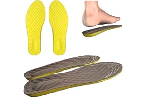 WORLD TRADE Solette Scarpe Per Uso Quotidiano in Memory Foam, Ergonomiche, Ammortizzanti, Schiuma, Ortopediche, Antishock, Per Uomo e Per Donna (Uomo (41-46), Marrone)