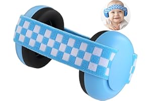 GUKOY Baby Ear Defenders for Infant 0-36 Months, Soft and Adjustable Noise Cancelling Headphones, Toddler Newborn Ear Muffs