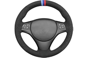 MEWANT Housse de Volant Cousue à la Main pour Série 1 E87 / E81 / Série 1 / E88 / Série 1 M E82 / Série 3 E90 / E91 (Touring)/ E92 Coupé / E93 / X1 E84 / M3 E90 / E92