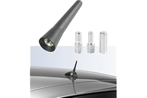Flaconi Antenne Auto,Autoantenne Kurz,Mini Autoradio Antenne kurz mit starker FM/AM/DAB Empfangsfunktion,Auto Zubehör,Dachantenne Stabantenne Ersatz Kurze,Geeignet für Mehrere Automarken und Modelle