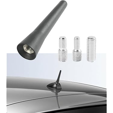 thumbnail image 2 of 20cm Short Roof Antenna For Opel Zafira Vivaro – Flexible AM/FM, Black 2 of 5