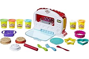 Play-Doh Horno Mágico, Set de Manualidades Infantiles con Horno de Juguete y Plastilina de Colores, Exclusivo en Amazon, Niñas y Niños de 3 Años o Más