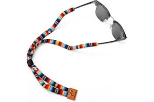 Pilotfish Premium Cotton Eyewear Retainer Sunglass Strap - Multiple Design Options - Soft & Durable Sunglass Holder