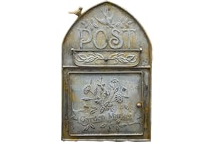 TentHome - Buzón de pared de hierro forjado con figura de pájaro para casa de campo