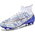 Mens Football Shoes High Top Spikes Youth Outdoor Training Football Shoes Professional Athletic Sports Shoes Turf Trainers