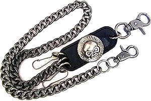 iwobi Pantalones de Hombre Cadena, Cadena para Pantalon Cadena del Cráneo del Metal del Punk Unisex Metal Punk Hip-Hop Cinturón De Moda