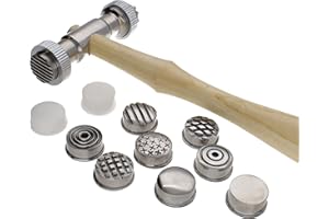 THE BEADSMITH Beadsmith Texturhammer mit austauschbarem Kopf, 13 Stück, 26,7 cm, 26,7 cm.
