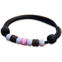 HANA LIMA Surfschmuck Lederarmband – Unisex, Verstellbar 15-22 Cm, Mit Perlen & Kokosnuss