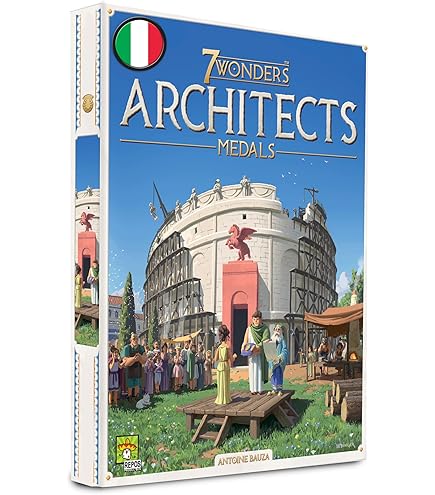 その他 60's Wonder Architecture. DVD Asmodee - 7 Wonders Architects, Board Game, 2-7 Players, 8+ Years