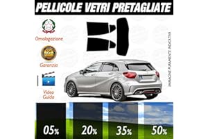 LOLLOMOTO Mercedes Classe A dal 2012 ad Oggi Pellicole Oscuramento Vetri Posteriori Auto Pre Tagliate a Misura - 05%