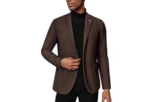 PaulJones Blazer d'affaires pour homme - 2 boutons - Avec revers cranté