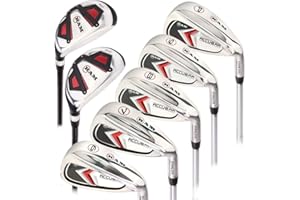 Ram Golf Accubar Mens Golf Right Hand Clubs Iron Set 6-7-8-9-PW with Hybrids 24° and 27°