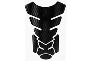 AKOZON Motorcycle Tank Protector, Gas Tank Protector Motorcycle Tank Pad, Motorbike Tank Pads, 3D Motorcycle Gas Oil Fuel Tank Sticker Pad Protector Decoration(Black)