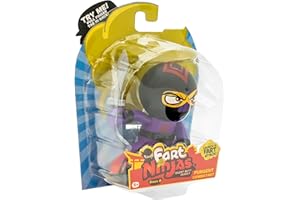 FART NINJAS Fart Ninja | Figurines de Collection Pungent Combatant Series 9 | 10 bruits de Pets d’Un réalisme hilarant | 5 Ans et + Cadeaux et Jouets 8 à Collectionner, Mauve
