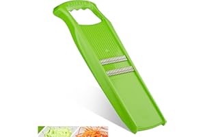 Börner Roko PowerLine Coupe-Légumes • Coupe-Julienne pour Fruits et Légumes • Râpe Julienne pour Fines Lamelles • Râpe Fine à Légumes • Mandoline de Cuisine (Vert)